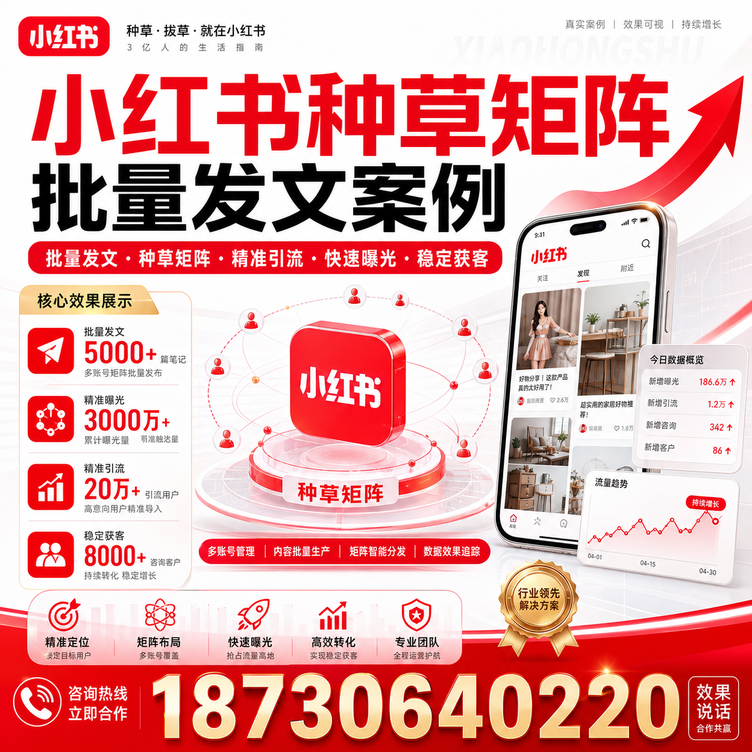 韶关小红书种草矩阵批量发文案例